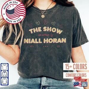 Niall Horan The Show Album T-Shirt Track List Shirt  Classic